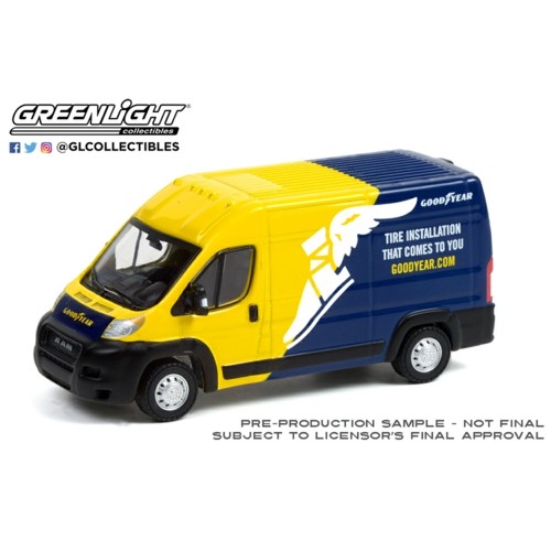 GL53030-E - 1/64 ROAD RUNNERS SERIES 3 2019 RAM PROMASTER 2500 CARGO HIGH ROOF GOODYEAR SOLID PACK