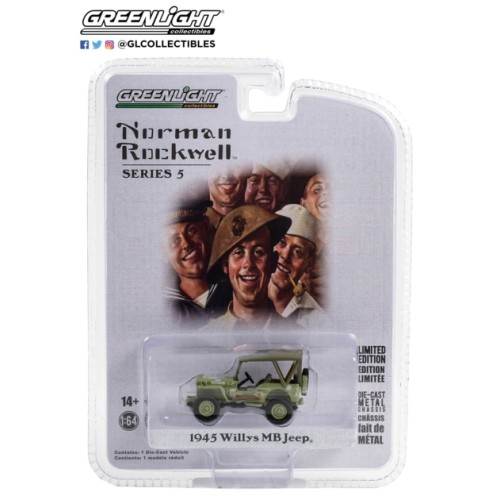 GL54080-B - 1/64 NORMAN ROCKWELL SERIES 5 - 1945 WILLYS MB JEEP US ARMY