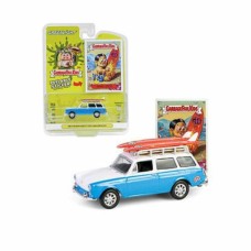 GL54110-B - 1/64 GARBAGE PAIL KIDS SERIES 7 - WAXED ZACK - 1961 VOLKSWAGEN TYPE 3 SQUAREBACK WITH ROOF RACK AND SURFBOARDS
