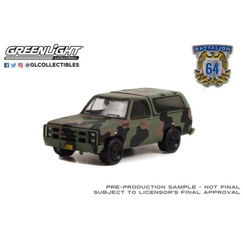GL61020-E - 1/64 BATTALION 64 SERIES 2 - 1985 CHEVROLET M1009 CUCV US ARMY MILITARY POLICE CAMOUFLAGE