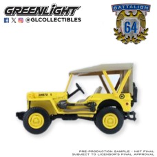 GL61060-A - 1/64 BATTALION 64 SERIES 6 - WILLYS MB JEEP 1942 - U.S ARMY AIR FORCES - CONTROL JEEPS - MUSTARD BROWN