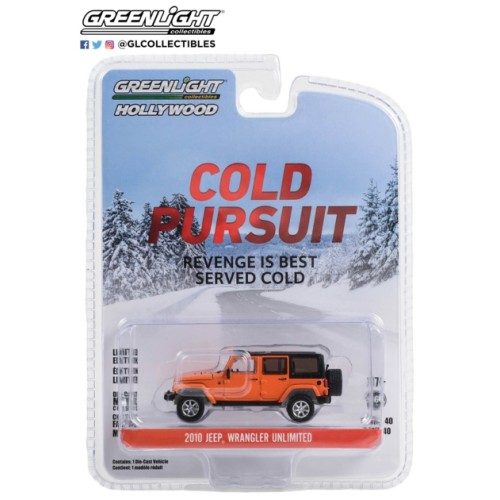 GL62010-E - 1/64 HOLLYWOOD SERIES 40 - COLD PURSUIT (2019) - 2010 JEEP WRANGLER UNLIMITED SOLID PACK