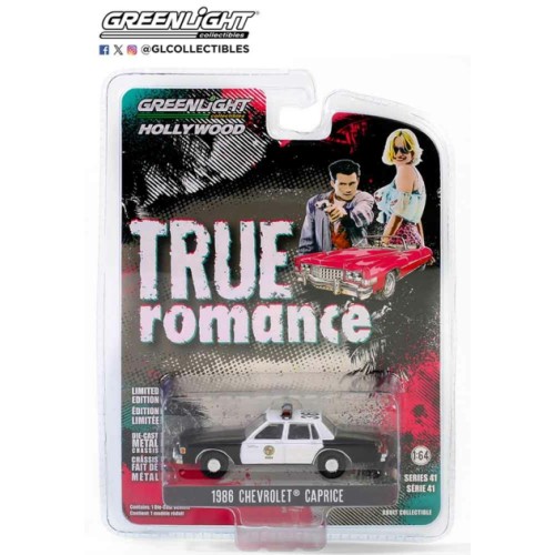 GL62020-C - 1/64 HOLLYWOOD SERIES 41 - TRUE ROMANCE (1993) - 1986 CHEVROLET CAPRICE - LOS ANGELES POLICE DEPARTMENT (LAPD) SOLID PACK
