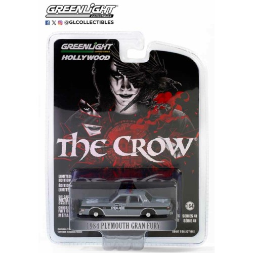 GL62020-E - 1/64 HOLLYWOOD SERIES 41 -  THE CROW (1994) - 1984 PLYMOUTH GRAN FURY - INNER CITY POLICE DEPARTMENT SOLID PACK