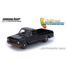 GL63080-D - 1/64 CALIFORNIA LOWRIDERS SERIES 7 - CHEVY C10 LOWRIDER 1972 - BLACK AND BRONZE