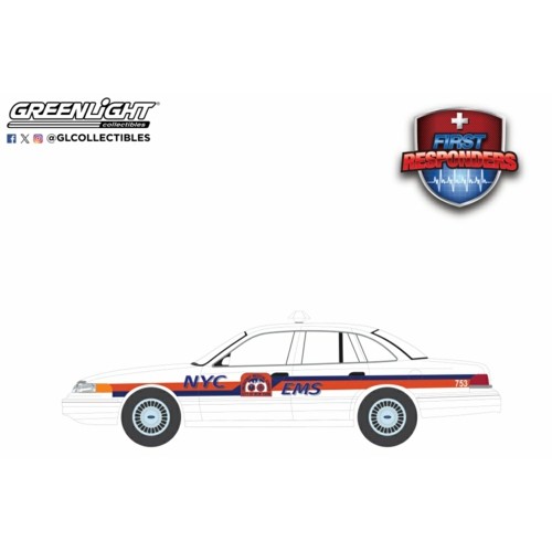 GL67060-C - 1/64 FIRST RESPONDERS SERIES 2 - 2000 FORD CROWN VICTORIA - LOS ANGELEA, CA FIRE DEPT, EMS