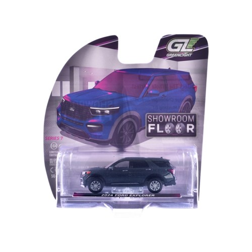 GL68070-D - 1/64 SHOWROOM FLOOR SERIES 7 - 2024 FORD EXPLORER - STONE BLUE