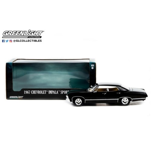 GL84035 - 1/24 1967 CHEVROLET IMPALA SPORT SEDAN TUXEDO BLACK