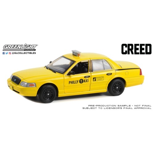 GL84173 - 1/24 CREED (2015) 1999 FORD CROWN VICTORIA PHILLY TAXI