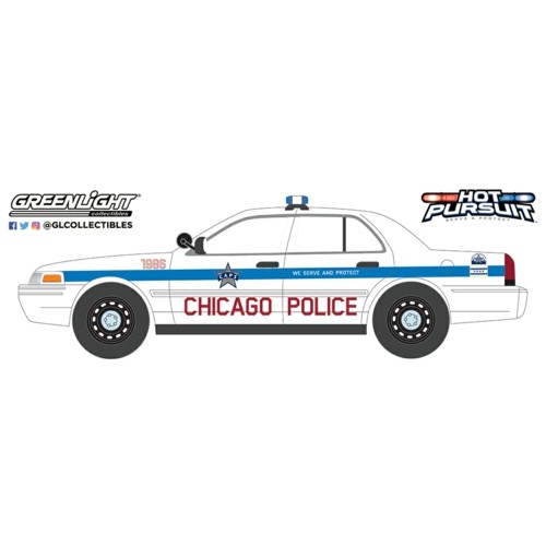 GL85533 - 1/24 HOT PURSUIT - 2008 FORD CROWN VICTORIA POLICE INTERCEPTOR CITY OF CHICAGO POLICE DEPARTMENT
