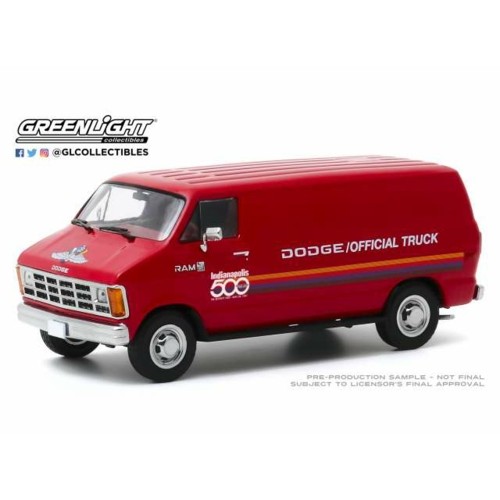 GL86576 - 1/43 1987 DODGE RAM B150 VAN 71ST ANNUAL INDIANAPOLIS 500 MILE RACE OFFICIAL TRUCK