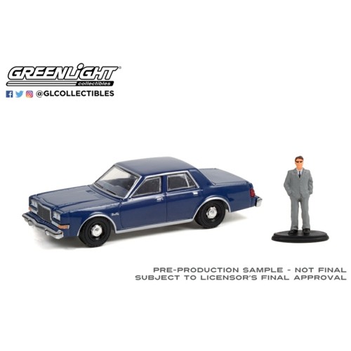 GL97110-D - 1/64 THE HOBBY SHOP SERIES 11 - 1986 PLYMOUTH GRAND FURY UNMARKED POLICE CAR MAN IN SUIT SOLID PACK