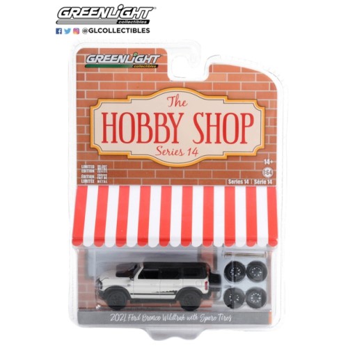 GL97140-E - 1/64 THE HOBBY SHOP SERIES 14 2021 FORD BRONCO WILDTRAK WITH SPARE TYRES