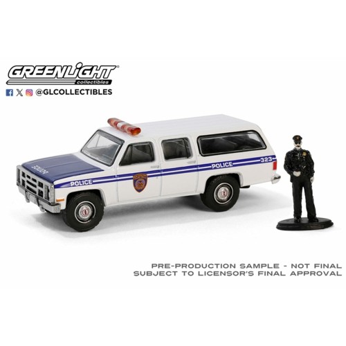 GL97160-D - 1/64 THE HOBBY SHOP SERIES 16 - 1985 GMC SUBURBAN 2500 - NEW YORK CITY TRANSIT POLICE DEPARTMENT WITH POLICE OFFICER FIGURE