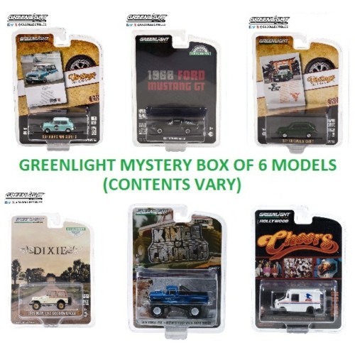 GLOFFER_M - 1/64 GREENLIGHT MYSTERY ASSORTMENT OF 6 MODELS (CONTENTS VARY)
