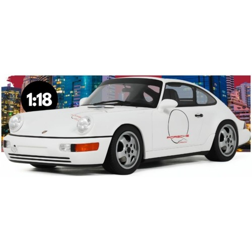 GTS995 - 1/18 PORSCHE 911 (964) CARRERA CUP USA EDITION WHITE 1992