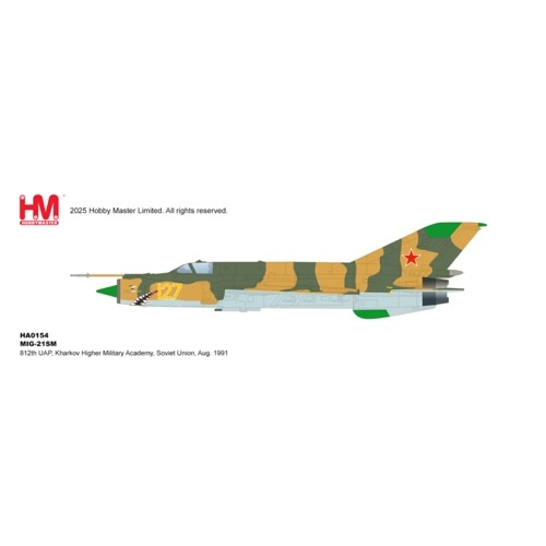 HA0154 - 1/72 MIG-21SM, 812TH UAP, KHARKOV HIGHER MILITARY ACADEMY,  SOVIET UNION, AUG. 1991