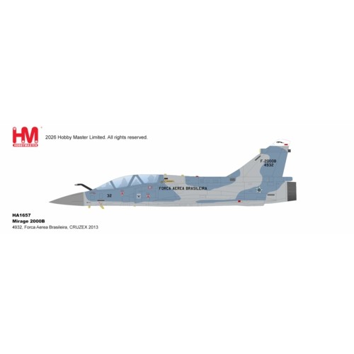 HA1657 - 1/72 MIRAGE 2000B - 4932, FORCA AEREA BRASILEIRA, CRUZEX 2013