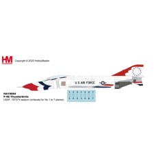 HA19084 - 1/72 F-4E THUNDERBIRDS USAF, 1973/74 SEASON (W/DECALS FOR NO.1 TO 7 PLANES)