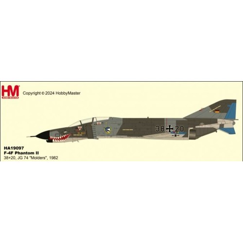 HA19097 - 1/72 F-4F PHANTOM II 38/20, JG 74 MOLDERS 1982