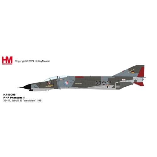 HA19098 - 1/72 F-4F PHANTOM II 38/17, JABOG WESTFALEN, 1981