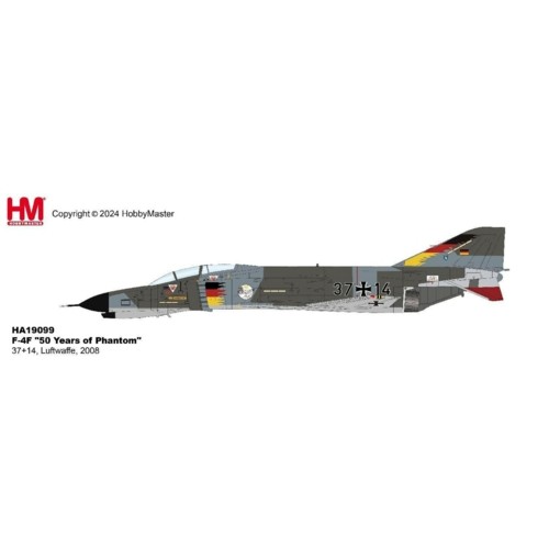 HA19099 - 1/72 F-4F 50 YEARS OF PHANTOM 37 14, LUFTWAFFE, 2008