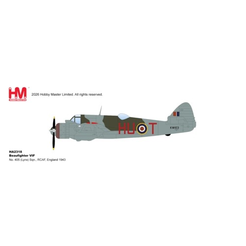 HA2318 - 1/72 BEAUFIGHTER VIF, NO. 405 (LYNX) SQN., RCAF, ENGLAND 1943