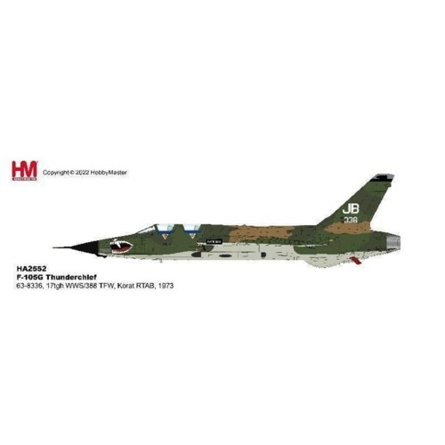 HA2552 - 1/72 F-105G THUNDERCHIEF 63-8336, 17TGH WWS/388 TFW, KORAT RTAB, 1973
