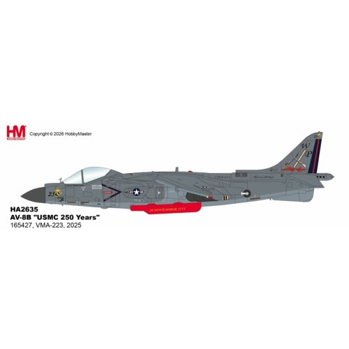 HA2635 - 1/72 AV-8B - USMC 250 YEARS - 165427, VMA-223, 2025