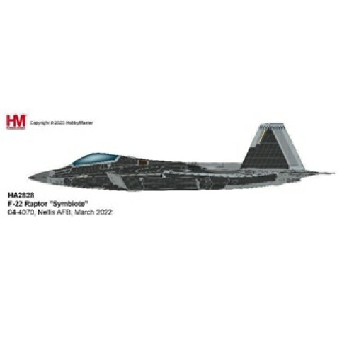 HA2828 - 1/72 F-22 RAPTOR SYMBIOTE 04-4070, NELLIS AFB, MARCH 2022