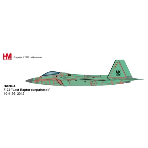HA2834 - 1/72 F-22 - LAST RAPTOR (UNPAINTED) - 10-4195, 2012