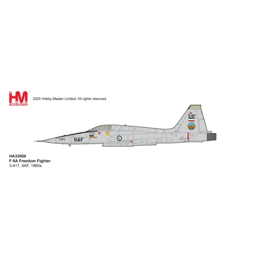HA33008 - 1/72 F-5A FREEDOM FIGHTER 3-417, IIAF, 1960S