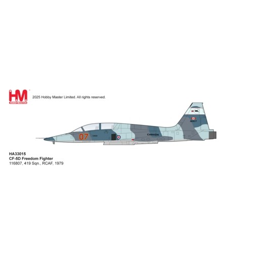 HA33015 - 1/72 CF-5D FREEDOM FIGHTER - 116807, 419 SQN., RCAF, CA.1979