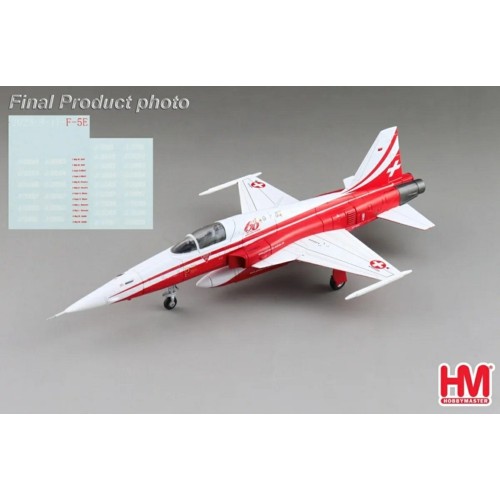 HA3373 - 1/72 NORTHROP F-5E TIGER II PATROUILLE SUISSE 60TH ANNIVERSARY, 2024 (LOGO OF 60TH ANNIVERSRARY AND PILOTS NAMES TO BE CONFIRMED)