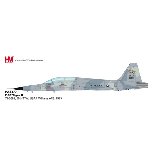 HA3377 - 1/72 F-5F TIGER II 73-0891, 58TH TTW, USAF, WILLIAMS AFB, 1979