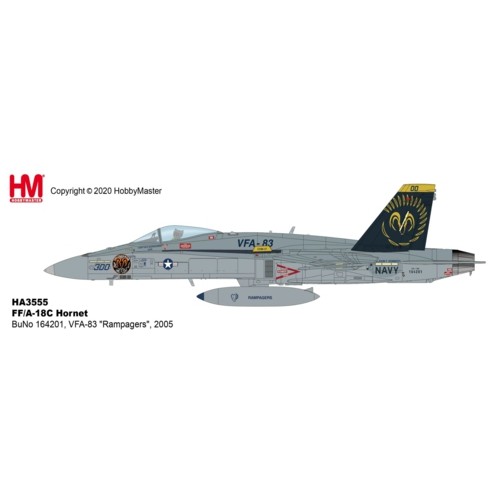 HA3555 - 1/72 F/A-18C HORNET BUNO 164201, VFA-83 RAMPAGERS, 2005