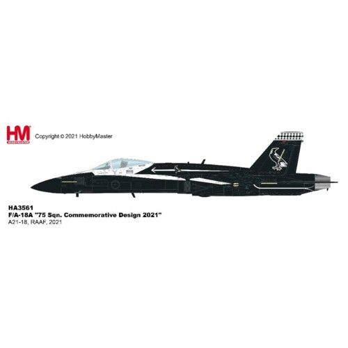 HA3561 - 1/72 F/A-18A 75 SQN. COMMEMORATIVE DESIGN 2021 A21-18, RAAF, 2021