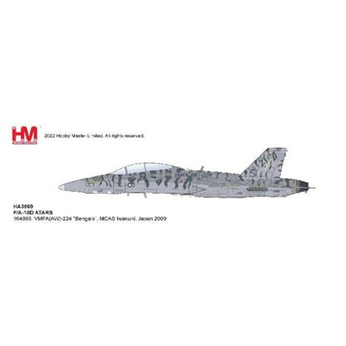 HA3569 - 1/72 F/A-18D ATARS 164886, VMFA(AW)-224 BENGALS, MCAS IWAKUNI, JAPAN 2009