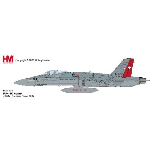 HA3572 - 1/72 F/A-18C HORNET J-5014, SWISS AIR FORCE, 2014