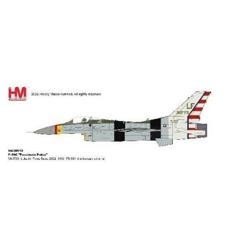 HA38013 - 1/72 F-16C PASSIONATE PATSY 90-0768, LUKE AIR FORCE BASE, 2022 310TH FS 80TH ANNIVERSARY SCHEME