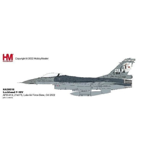 HA38016 - 1/72 F-16V FIGHTING FALCON AF93-814, 21ST FS, ROCAF, 2022