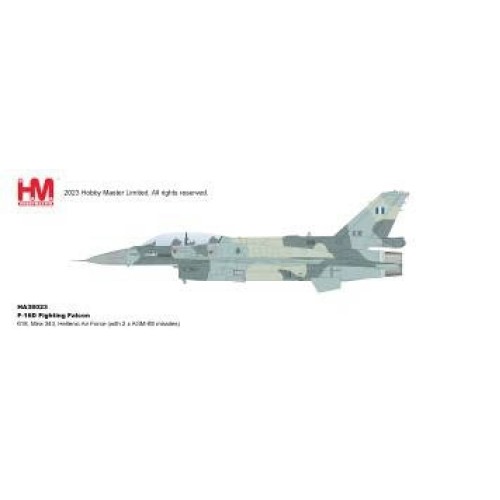 HA38023 - 1/72 F-16D FIGHTING FALCON 618, MIRA 343, HELLENIC AIR FORCE (WITH 2 X AGM-88 MISSILES)