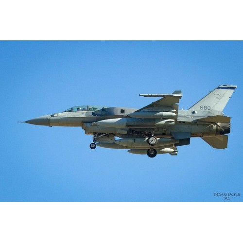 HA38027 - 1/72 F-16D PITCH BACK 2022 680, 145 SQUADRON, RSAF, DARWIN