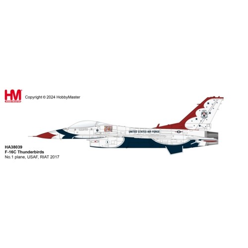 HA38039 - 1/72 F-16C THUNDERBIRDS NO.1 PLANE, USAF, RIAT 2017