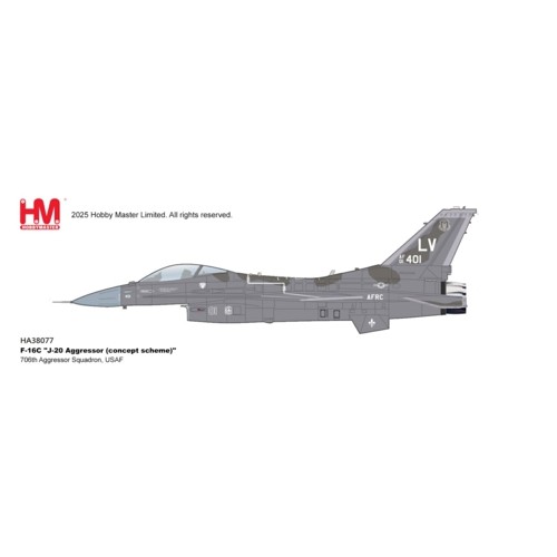 HA38077 - 1/72 F-16C - J-20 AGGRESSOR (CONCEPT SCHEME) - 706TH AGGRESSOR SQUADRON, USAF