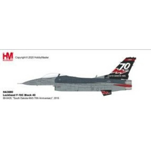 HA3880 - 1/72 LOCKHEED F-16C BLOCK 40 88-0428, SOUTH DAKOTA ANG 70TH ANNIVERSARY, 2016