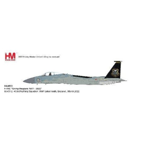 HA4533 - 1/72 F-15C GRIM REAPERS 1977 - 2022 86-0172 493RD FIGHTING SQUADRON RAF LAKENHEATH ENGLAND MARCH 2022