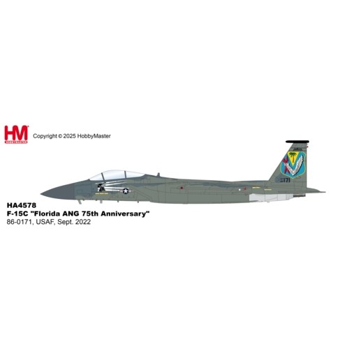 HA4578 - 1/72 F-15C FLORIDA ANG 7TH ANNIVERSARY - 86-0171, USAF, SEPT 2022