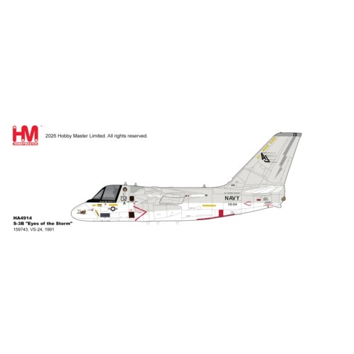 HA4914 - 1/72 S-3B, EYES OF THE STORM, 159743, VS-24, 1991