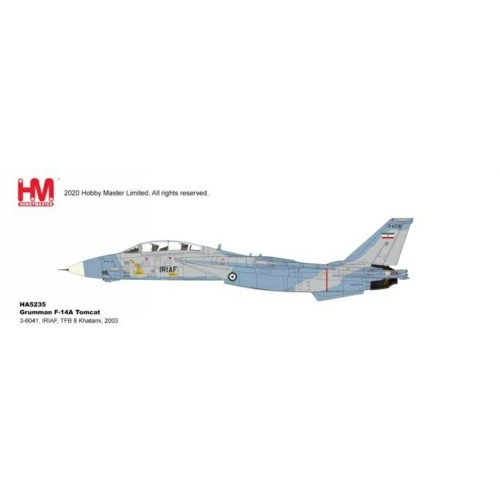 HA5235 - 1/72 GRUMMAN F-14A TOMCAT 3-6041, IRIAF, TFB 8 KHATAMI, 2003